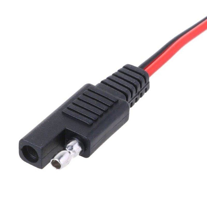 Audiofan SAE Connector Cable 2 Pin 18AWG Soldering Polarity (Red Black) Please Note About 30cm 2pcs