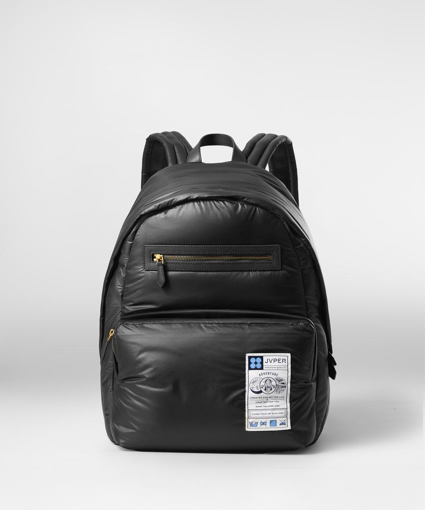 Jvper Adventure Padded Light Nylon Backpack - Black