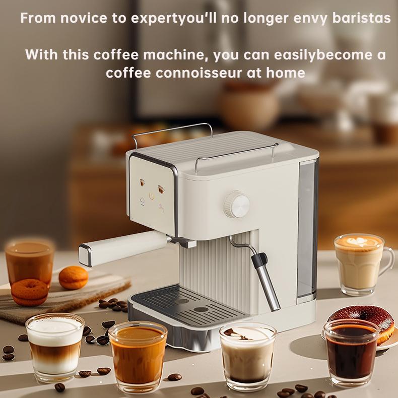 Semi-Automatic Italian Coffee Machine20BarHigh-Pressure Steam Pump Pressure Office Home