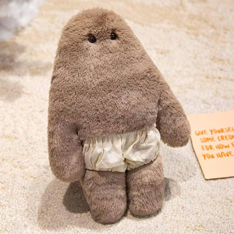 The Latest Cute Monster Doll In Pants Kawaii Stuffed Plush Toy Cartoon Anime Children'S Birthday Holiday Companion Gift