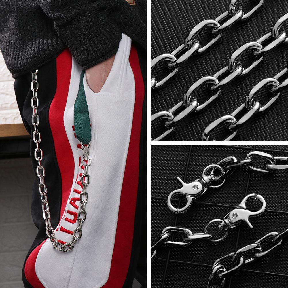 Metal Single Strands Key Chains Clip Pants KeyChain Biker Link Wallet Chain Belt Hip Hop Jewelry
