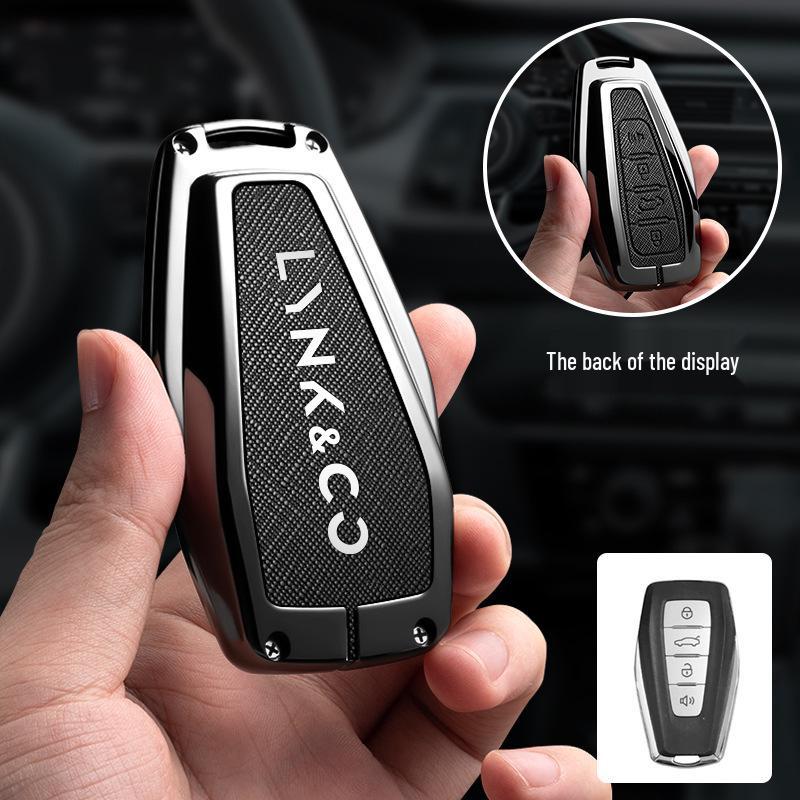 Защитная крышка для ключа Lynk & Co 03: Высококачественная креативная мужская ракушка и пряжка (Модель 2024 года)