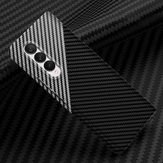 Роскошный магнитный чехол Macsafe из углеродного волокна для Magsafe Samsung Galaxy Z Fold 4 3 2 Z Flip 4 3 Zfold Fold4 Fold3 Mac Safe Cover