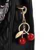 1 шт. Изысканный брелок-шарм в виде вишни для сумки, брелок для женщин, подвеска для рюкзака, кошелька, ювелирные аксессуары, подарок, брелок с красной вишней