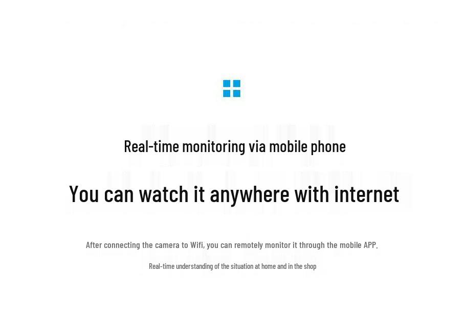 360° Smart WiFi Indoor Wireless Camera with Remote Mobile Monitor and HD Vision