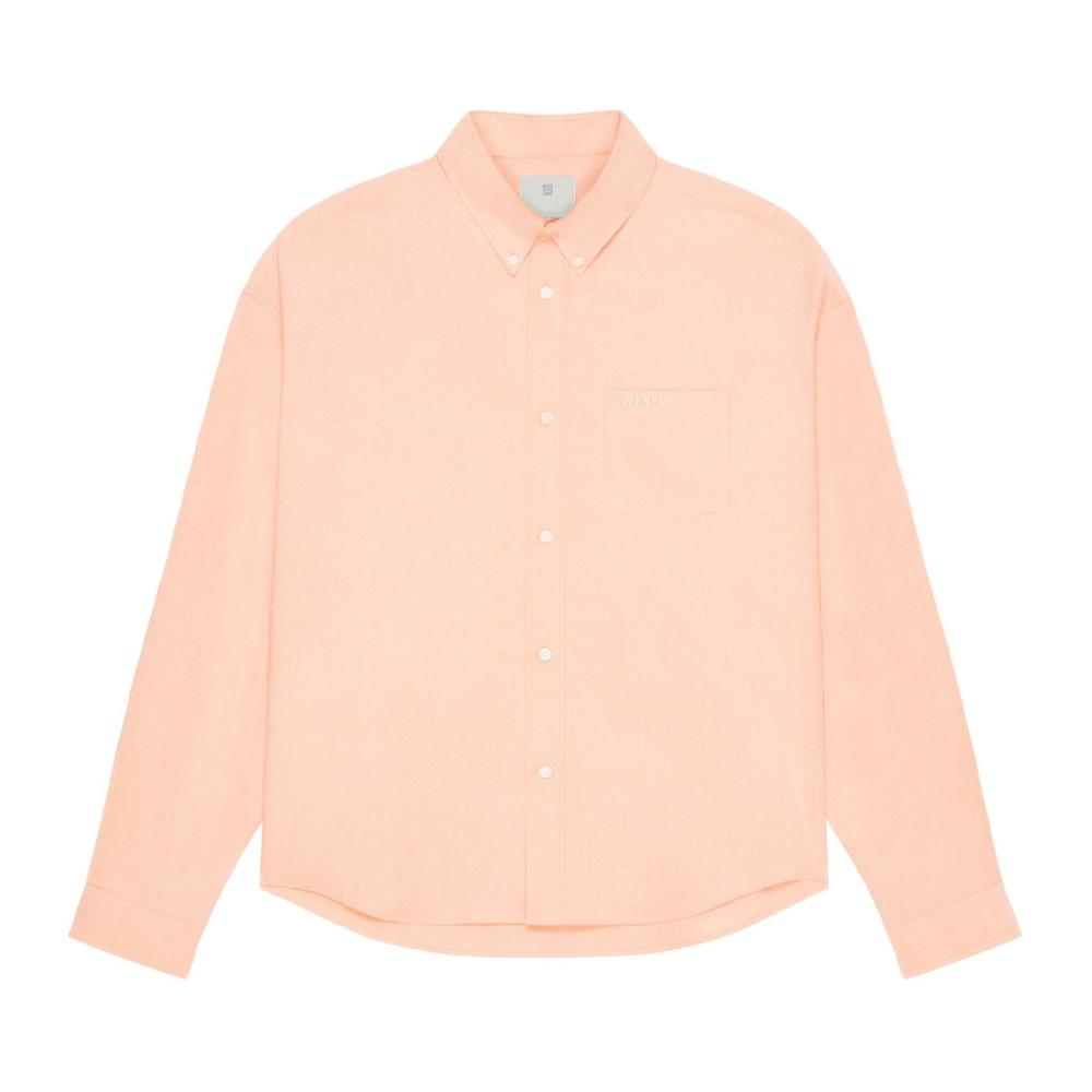 Givenchy Logo Embroidered Long Sleeved Shirt BM60ZW1557-272-
