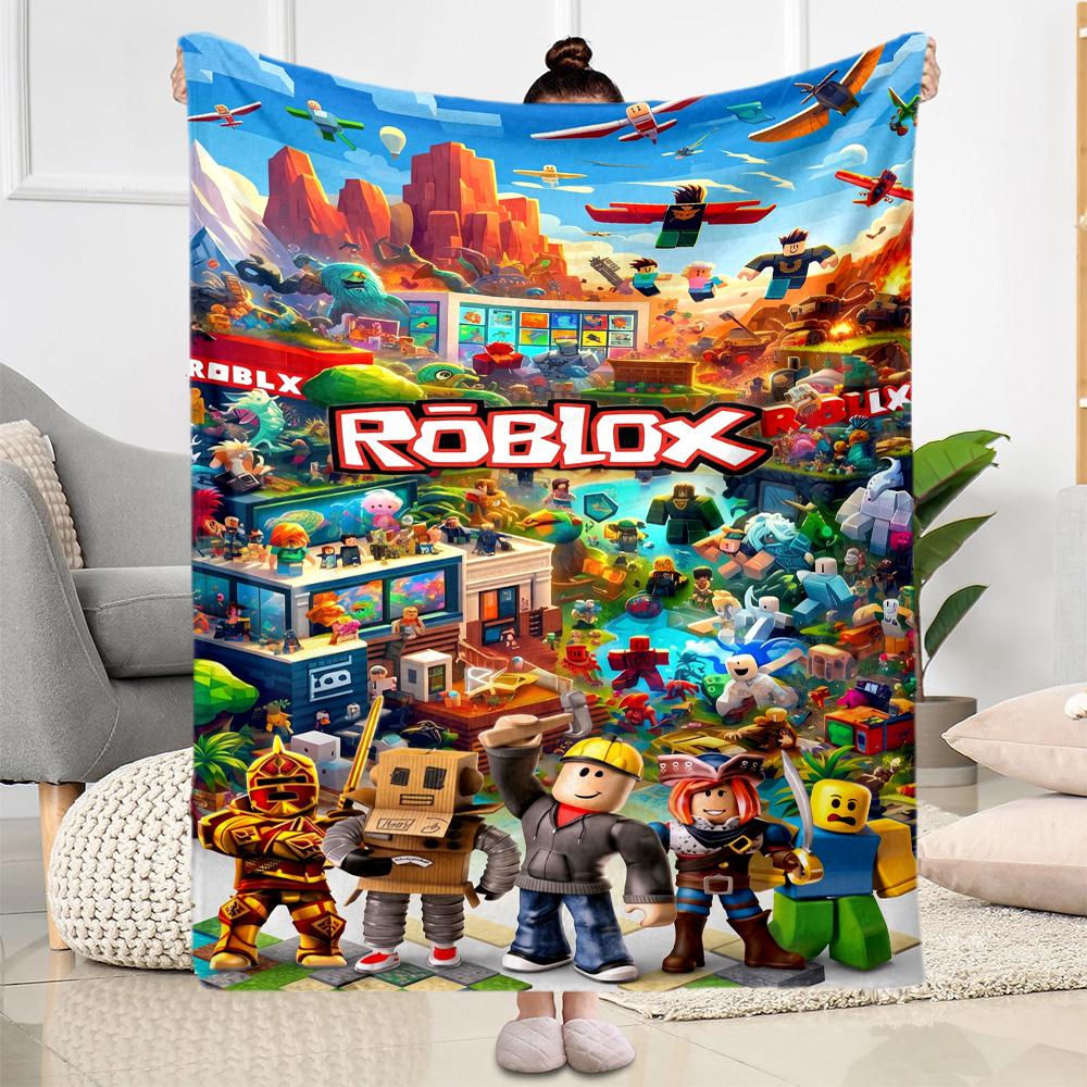 Roblox 112 Blanket Comfortable Suitable for Seaside Chair Office for All Occasions Modern Suitable for Gifting Relatives and Friends