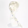 Frozen Elsa Princess Cosplay Wig for Kids Girl Halloween Snow Queen 70cm Light Gold Braid Dress Up Carnival Party Accessories