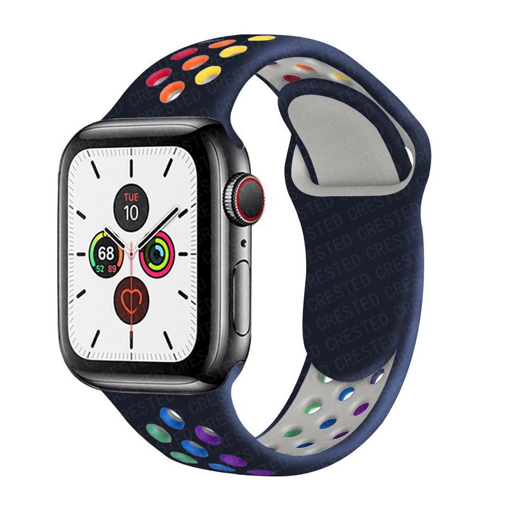 Ремешок для Apple Watch Band 7 SE 41 мм 45 мм 44 мм 40 мм 38 мм 42 мм спортивный силиконовый мягкий браслет аксессуары для Iwatch Series 6 SE 5 4 3 2 женщины мужчины