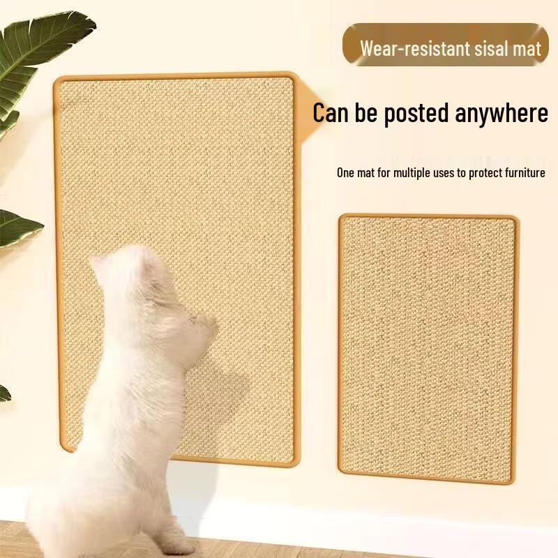 Tan Yi Shan Wall-Mounted Sisal Cat Scratching Mat