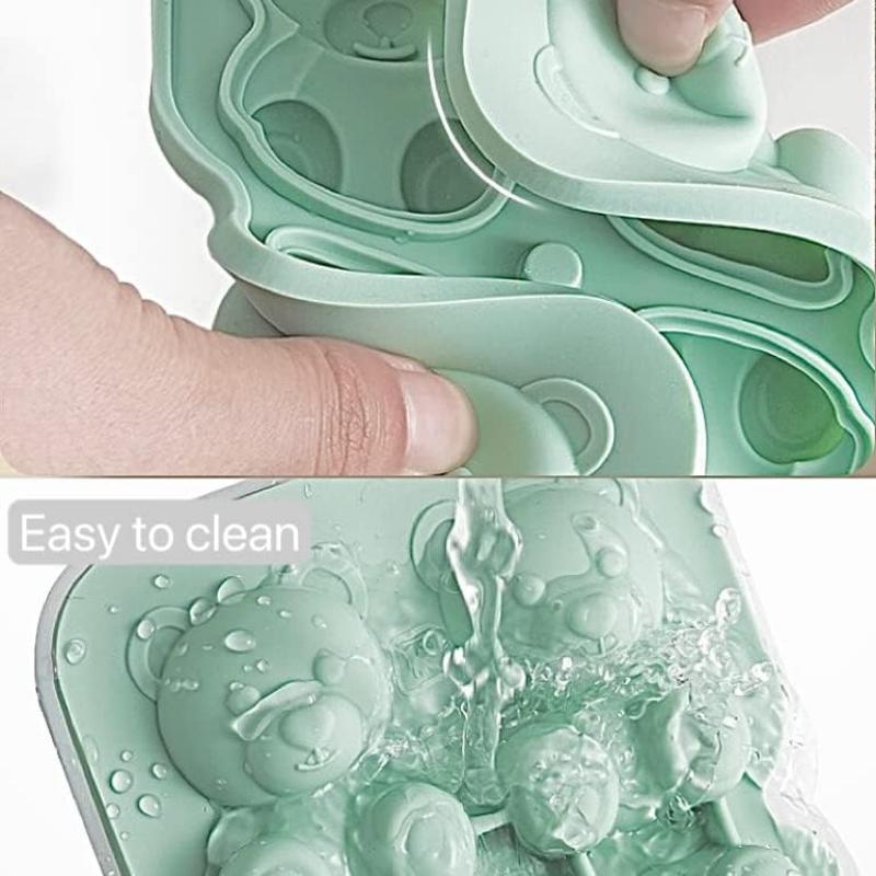 Bear Ice Cube Mould Silicone Ice Cube Home Ice Cream Ice Cream Frozen Ice Ball Ice Box Ice Mould