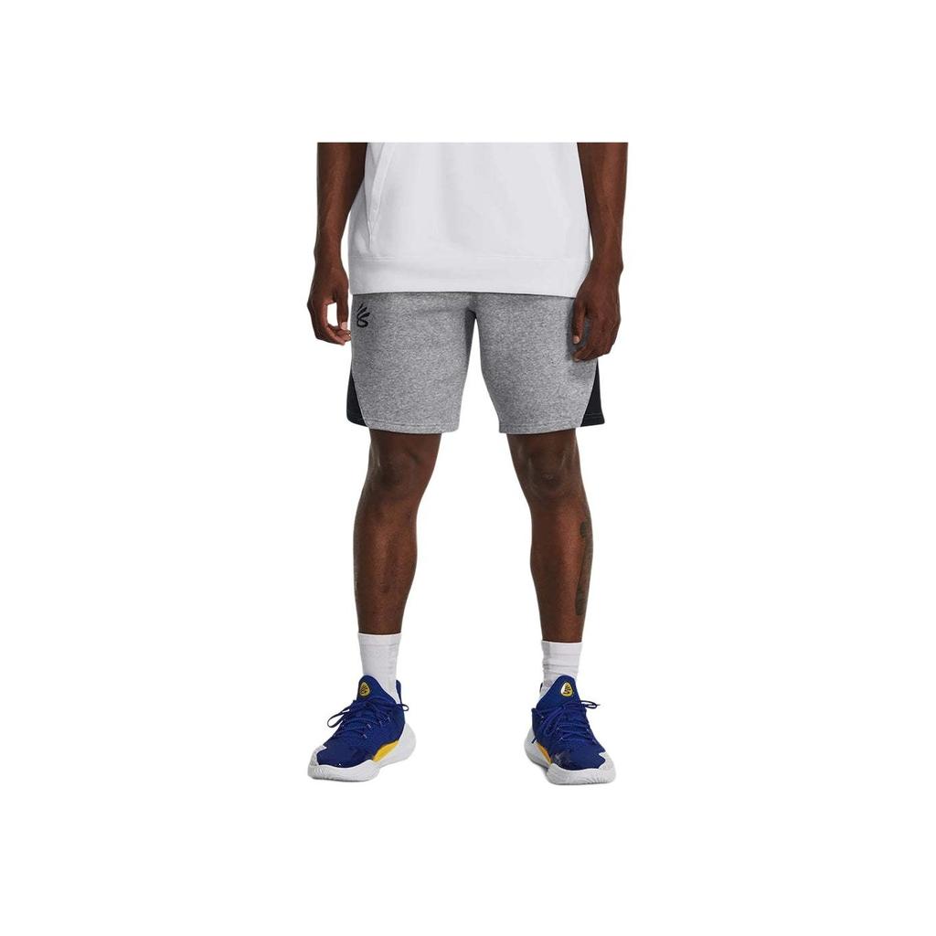 Under Armour Удобные баскетбольные шорты Curry Splash Color Block, мужские шорты серого цвета 1380328-011