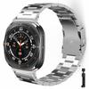 Watch Band for Samsung Galaxy Watch8 44mm/40mm/Watch8 Classic 46mm Titanium Alloy 3-Bead Wrist Strap