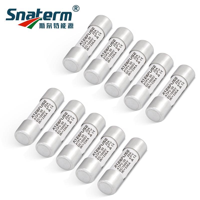 High Quality 10Pieces In-line Fuse Solar Connector IP67 Waterproof with 10A 15A 20A 30A Fuse Male to Female Use for PV Panel