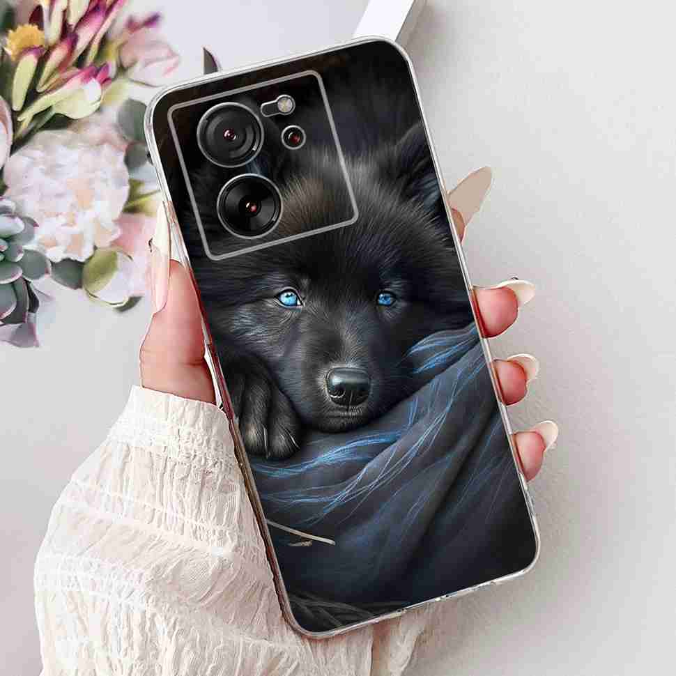 Для Xiaomi Mi 13T 5G 6.67" Чехол Мультяшный Медведь Мягкий Силикон ТПУ Чехол Для Xiaomi Mi13T 5G 2306EPN60G 6.67" Цветы Радужные Оболочка