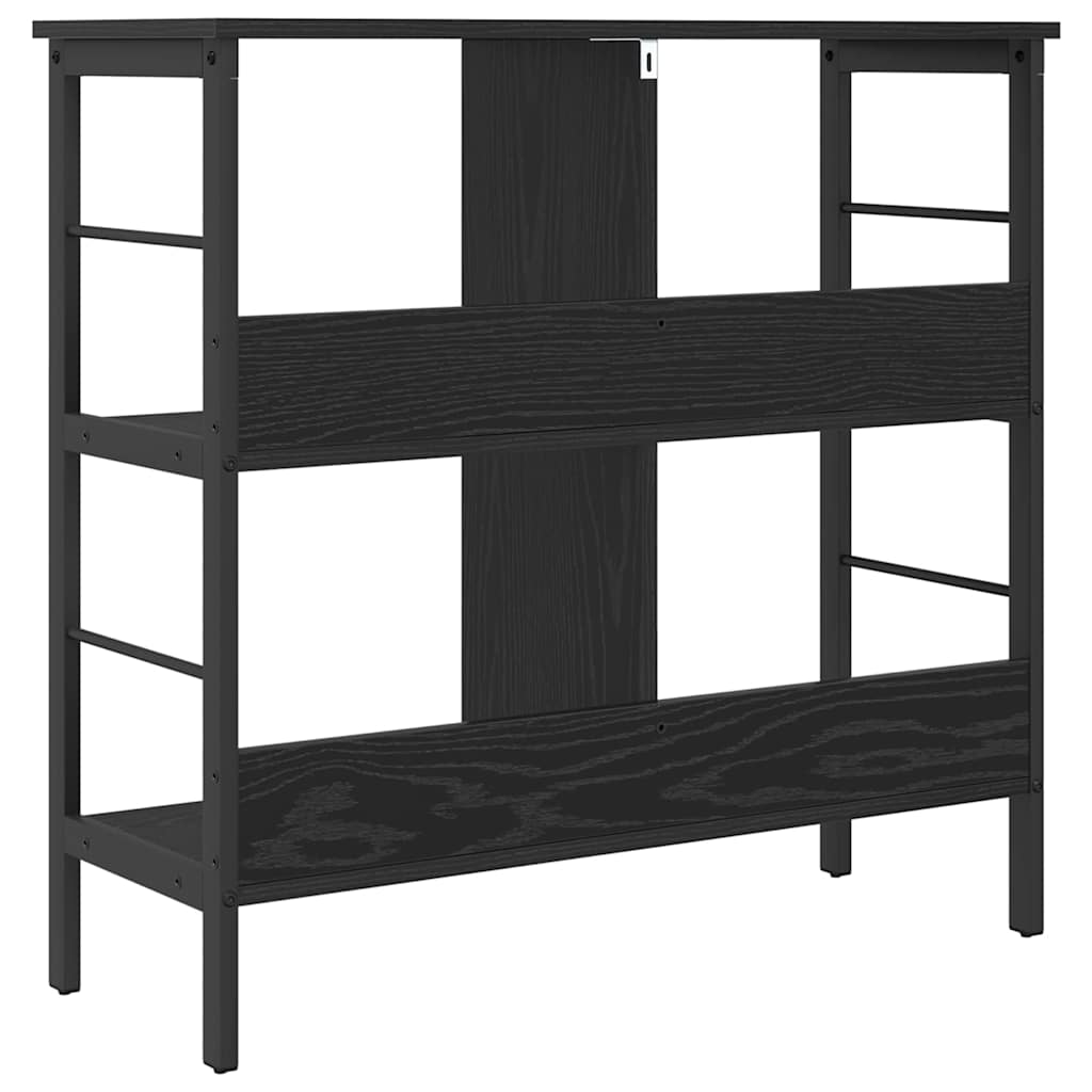Bookshelf Black Oak Effect 82 x 32 x 79 cm Particleboard