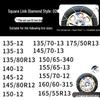 Stainless Steel Anti-Skid Winter Snow Chains for Car, Truck, and Van Tires