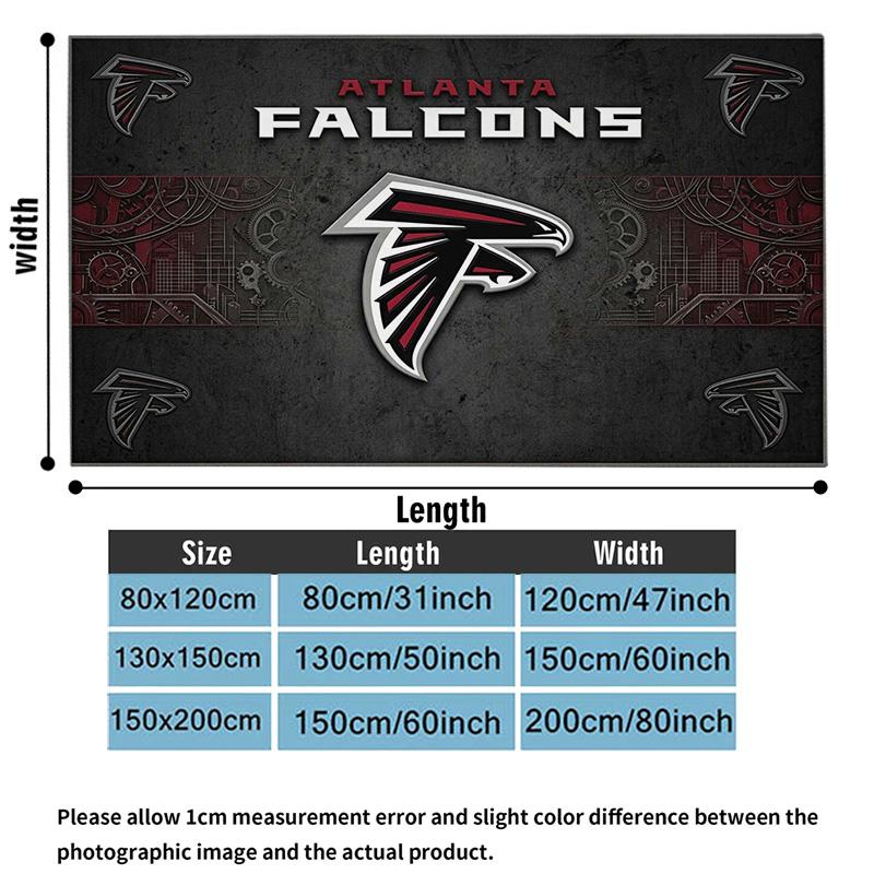 Falcons Logo Print Flannel Blanket High Quality Warm Comfortable Cover for All Seasons Perfect for Gifts Home Decor