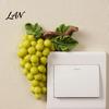 Decorative Switch Surround Fruit Wall Stickers, Creative Kitchen 3D Cute Bedroom Aesthetic Accessories Socket Decor, Resin Waterproof Decal