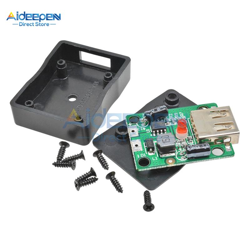 5V-20V to 5V 2A 3A Solar USB Charger Regulator For Solar Cell Panel Fold Cover/ Phone Charging Power Supply Module with Case
