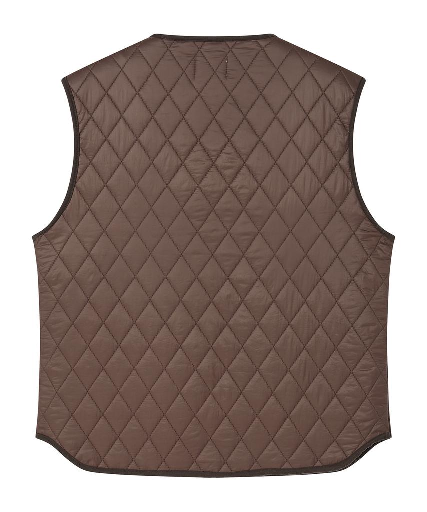 Beyond Closet Стеганый жилет с нашивкой Patch Point, 1 л, коричневый