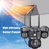 15MP Three Lens 4G Camera Solar Power Outdoor Waterproof PIR Humanoid Detection Security Video Monitor V380 Battery Surveillance