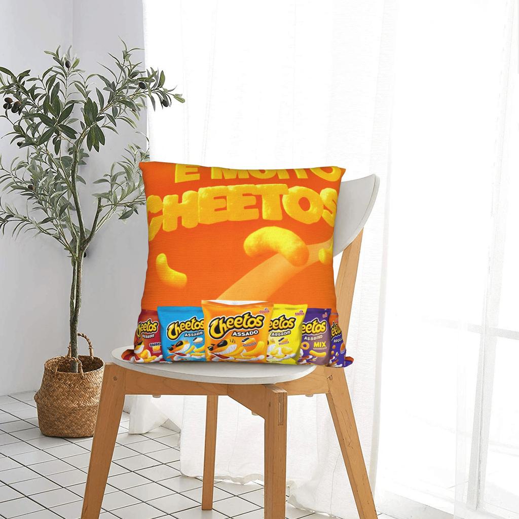 Наволочка с принтом еды C-Cheetos Мягкая Наволочка для стула Дивана Домашний Декор Современные Наволочки