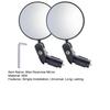 1 Pair Bicycle Rearview Mirrors Convex Lens Adjustable Wider View Cycling Rear View Mirrors Bike Supplies
