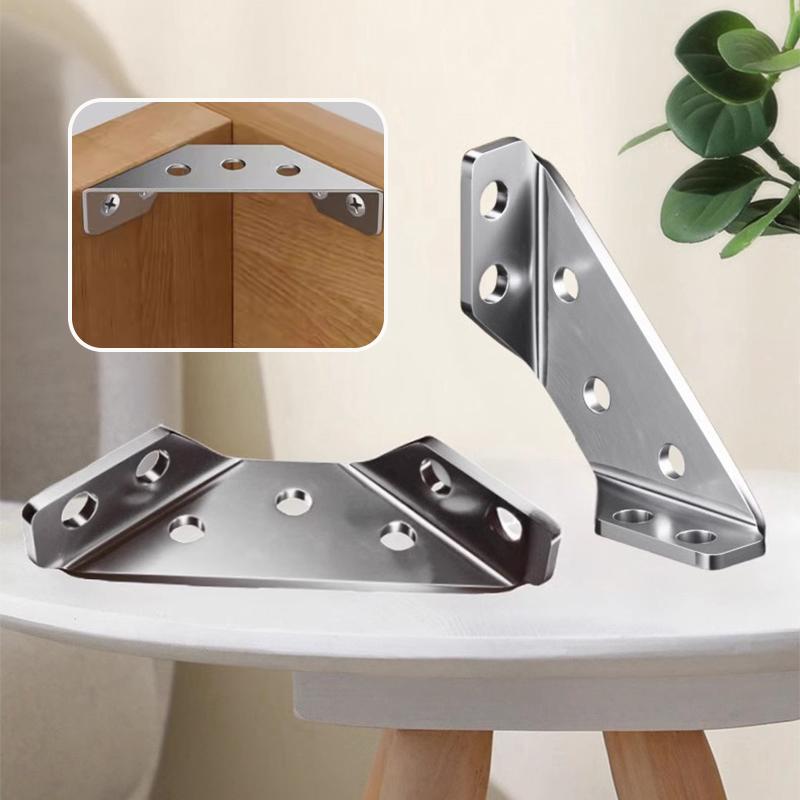 Stainless Steel Corner Connector Angle Corner Bracket Furniture Angle Shelf Connector Cabinet Support Stand Frame Fixer Brace