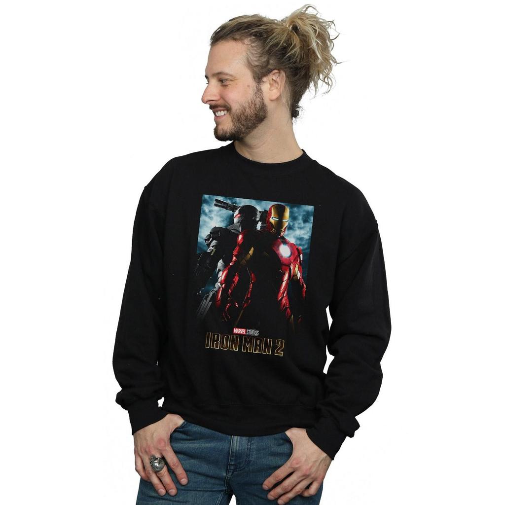 Marvel Studios Mens Iron Man 2 Poster Sweatshirt
