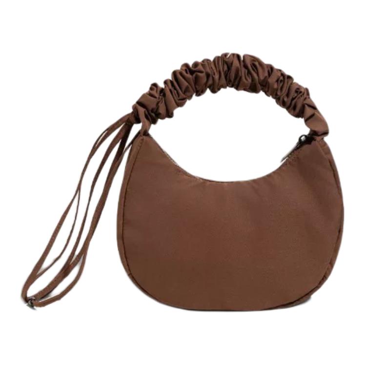 Adidas Originals Trefoil Recycled Fabric Cloud Bag, Shoulder Bag, Crossbody Bag, Handbag Regular Women's Dark Brown JZ2277