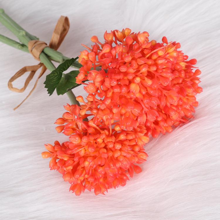 Simulated succulent rice fruit, soft rubber Fengxin fruit, plastic cauliflower home decoration