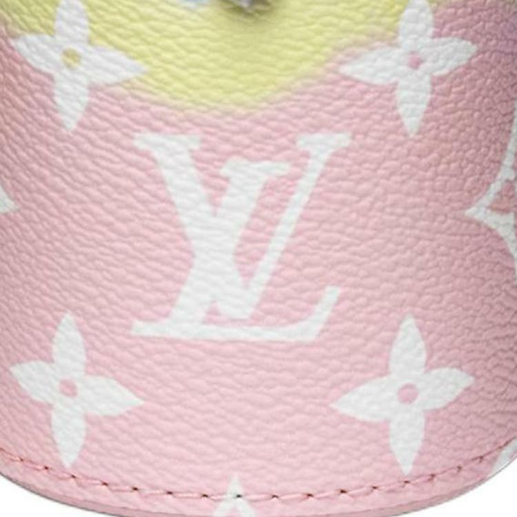 Louis Vuitton Lv Escale Серебряная латунная пряжка Монограммный холст Дорожная сумка для хранения Унисекс Дорожные сумки Розовый Мультиколор LS0383