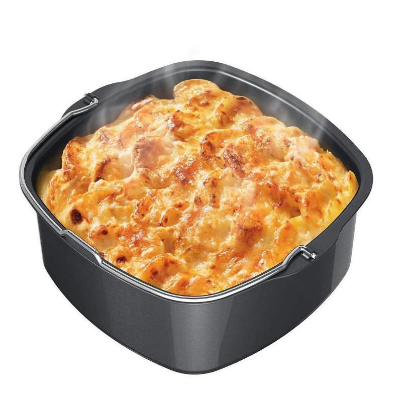 8-дюймовые антипригарные формы для тортов, поднос, корзина, аэрогриль, круглая посуда, противни, корзинки для тортов и пиццы с ручкой, кухонная утварь для выпечки