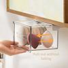 Plastic Under Desk Drawer Organizer Self Adhesive Qtip Holder  for Swabs Floss