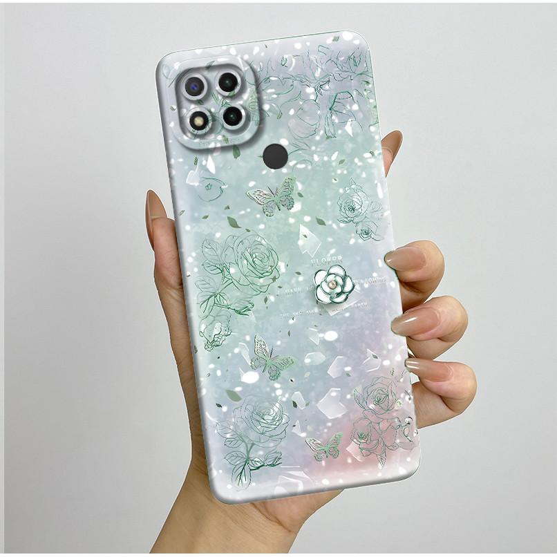 Phone Cases For Xiaomi Redmi 9C NFC 10A Fashion Butterfly Flowers Soft Silicone Back Cover For Redmi 9C Shockproof Coques Fundas