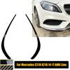C218 Front Bumper Splitter Spoiler Canard Apron Trim Sticker For Mercedes Benz CLS Class X218 AMG Line 2014-2017 Car