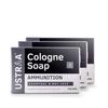 Ammunition Cologne Soap with Charcoal & Bay Leaf, 3 X 125 Gm (Pack of 3) | Clear, Dirt-free Skin with Activated Charcoal