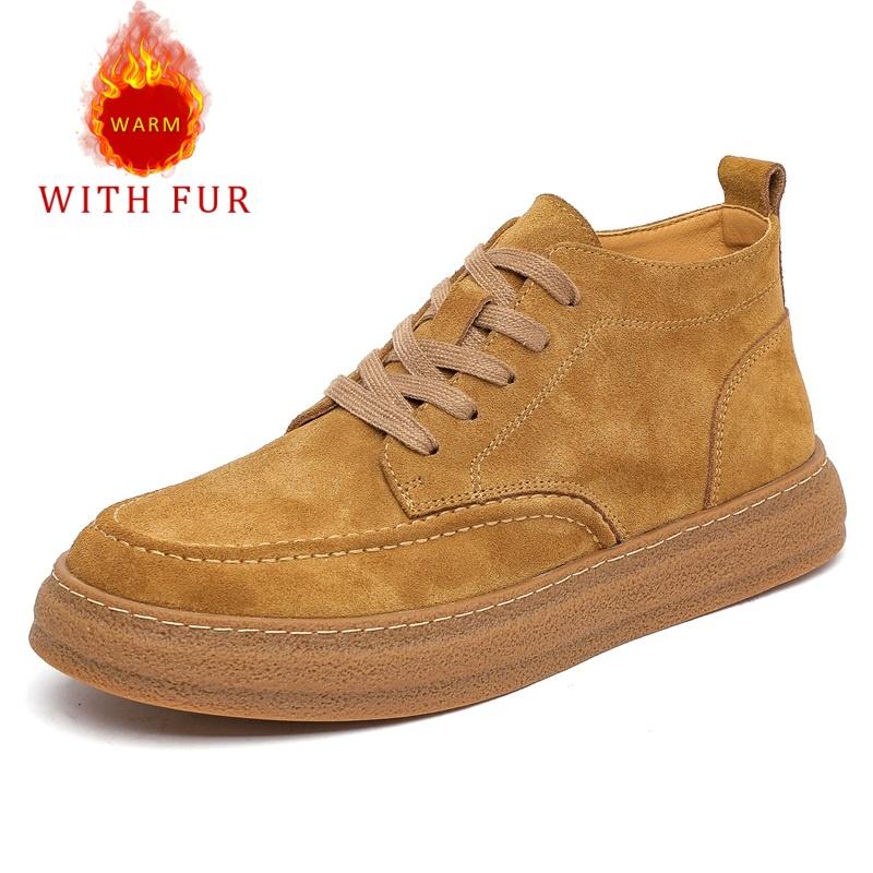 Модная повседневная осенне-зимняя мужская обувь Качественная натуральная кожа Уличная прогулочная обувь для отдыха Повседневная офисная обувь для молодежи Серая