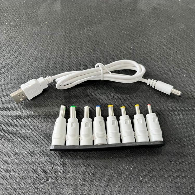 Кабель-преобразователь USB5V в DC9V 12V Кабель для зарядки USB в DC9V 12V с 8 адаптерами
