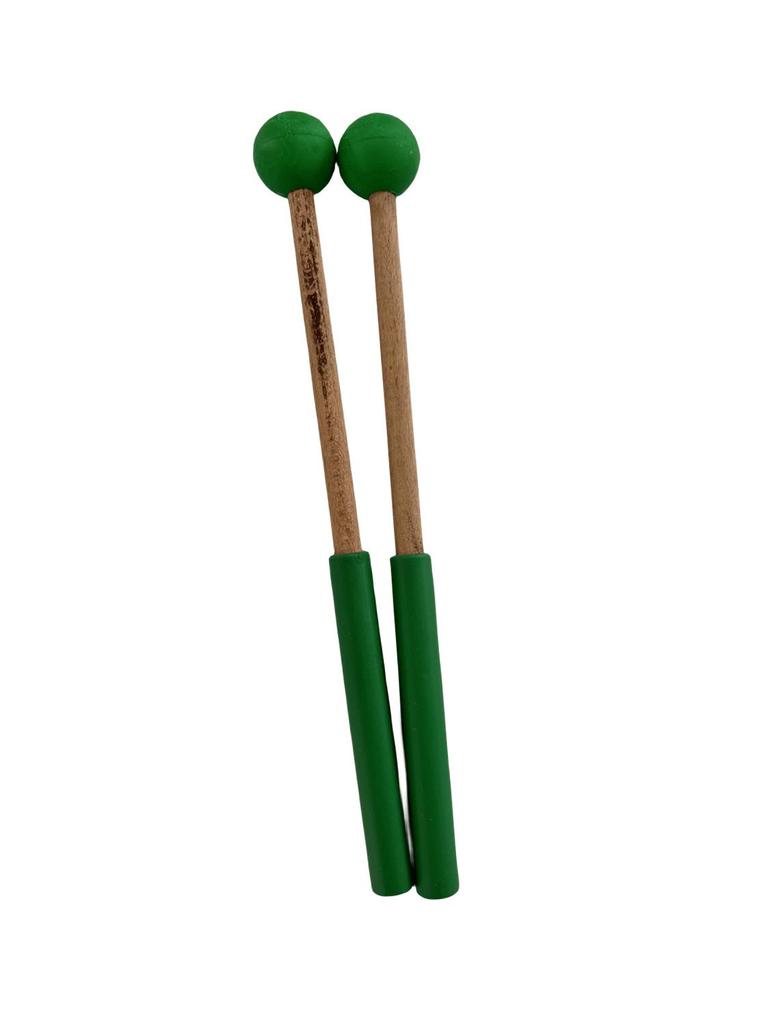Ethereal Drumsticks: Metal Handle Marimba Mallets - Red Brick Tone for Orff Percussion