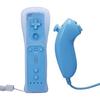 LADUU Blue Wireless Wiimote Remote + Wrist + Silicone Case for Nintendo Wii WiiU OL