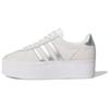 Gazelle Up Grey Silver (Womens) Women Sneakers Footwear-White Grey-One Core-Black IH1291
