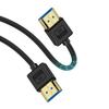 Poyiccot Мягкий кабель HDMI Ультратонкий кабель HDMI Короткий кабель HDMI Стандартный кабель HDMI Сверхвысокоскоростной UHD 48 Гбит/с Кабель-переходник HDMI 0,3 м, 8K, 2.1 8K@60Гц