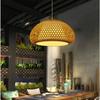 Подвесной светильник в китайском стиле из бамбука, плетеные вручную подвесные светильники из бамбука, декор для ресторана, подвесные светильники