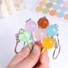 3D Food Simulation Lollipop Jelly-colored Candy Key Rings Lollipop Keychain  Handbag Pendants