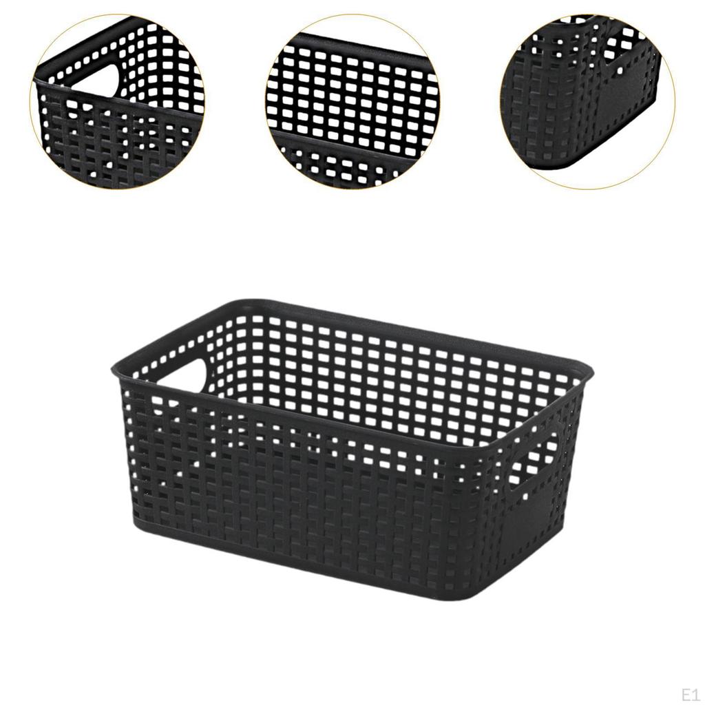 Storage Basket Weave Box Home Decor Multipurpose for Organizing Container Bedroom Desk
