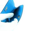 Excellent HERMES Card Case Medall blue leather Women Used