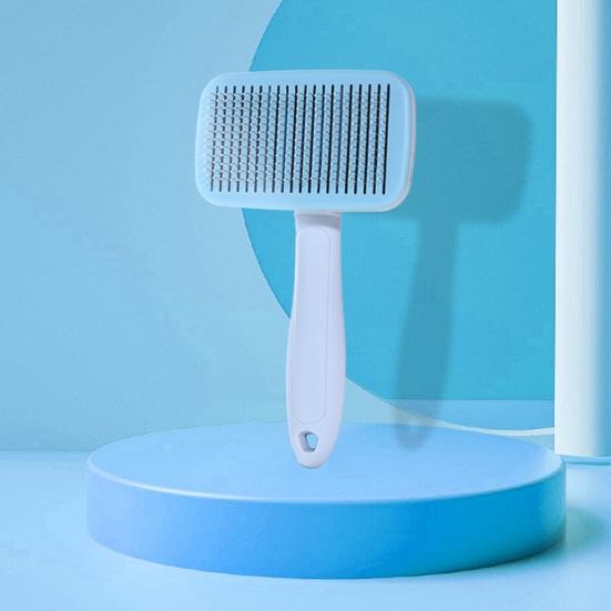 Самоочищающаяся щетка для питомцев, щадящая кожу щетка для груминга кошек для линяющих питомцев