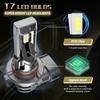 H4 H7 LED 1:1 Size Car Headlight Bulbs H8 H9 H11 9005 HB3 9006 HB4 Mini Turbo HeadLamp CSP Wireless H4 LED Auto Lamps 6500K 12V